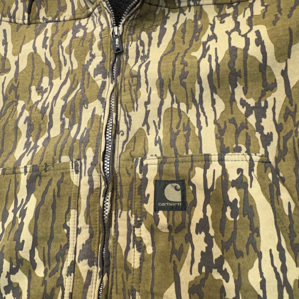 Carhartt Super Dux Mens L Mossy Oak Bottomland Camo Sherpa Lined Jacket OJ5001-M - Picture 2 of 14